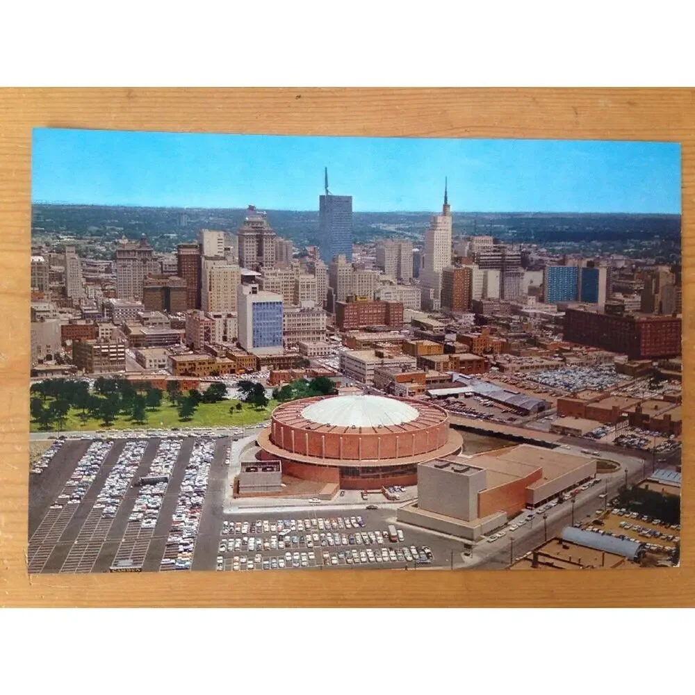 Vintage Dallas Texas TX Municipal Auditorium MirroKrome Color Postcard Unposted